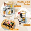 Costway 2 in 1 Wooden Mud Kitchen Outdoor Play Kitchen & Grocery Store with Sink - 4 of 4