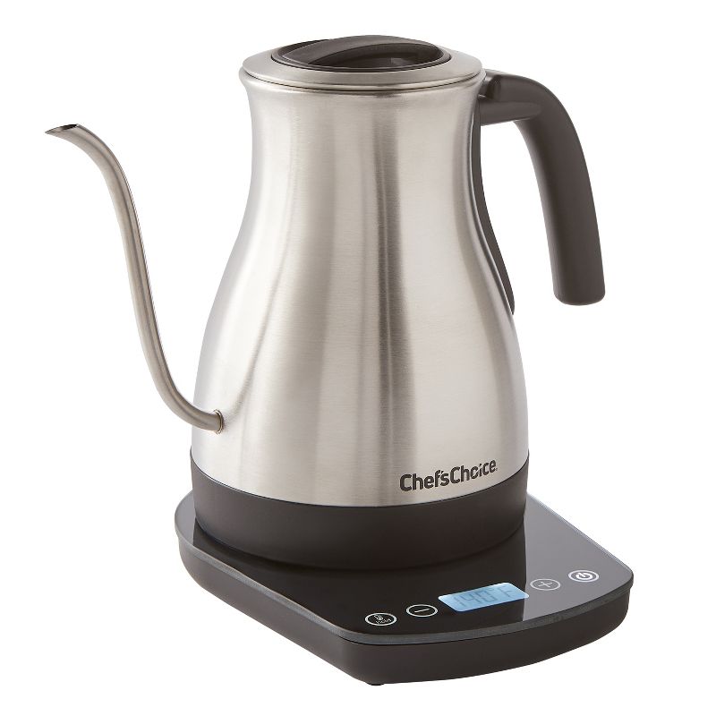 Chef'sChoice Electric Gooseneck Pour Over Kettle with Digital Touchscreen Control, 1 Liter Capacity, in Brushed Stainless Steel (KTCC1LSS13), 1 of 5