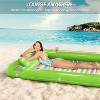 Jasonwell 4‑in‑1 Inflatable Tanning Lounger — Sun Tan Tub & Pool Raft, Water‑Filled Mat/Pad for Adults & Kids (XXL) - Lime w reflective base - 2 of 4