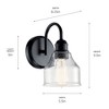 Kichler Lighting Avery 1 - Light Sconce in  Black - 3 of 4