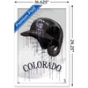 Trends International MLB Colorado Rockies - Drip Helmet 22 Framed Wall Poster Prints - 3 of 4