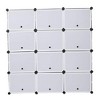 DIY Portable Shoe Rack Storage Rack 7-Shelf Storage Cabinet Suitable for High Heels, Boots and Slippers 40X30X30 Model, - 4 of 4