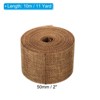 Unique Bargains DIY Crafts Decoration Soft Burlap Fabric Wired Ribbon 2 Pcs - 2 of 4