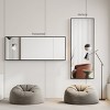 GlasFlength Full Length Mirrors Full Length Mirrors Arched Mirror Flexible Placement Elegant Design For Bedroom, Black, 72"*27"*1" - 4 of 4