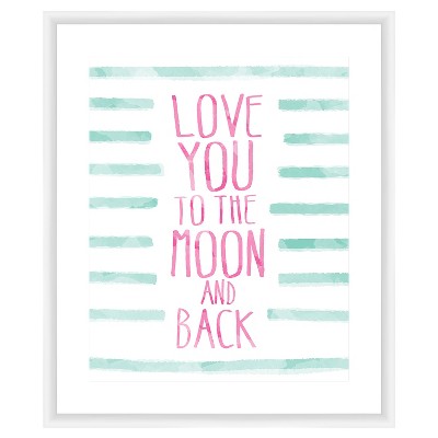 18" x 22" Love You To The Moon & Back Single Picture Frame White - PTM Images