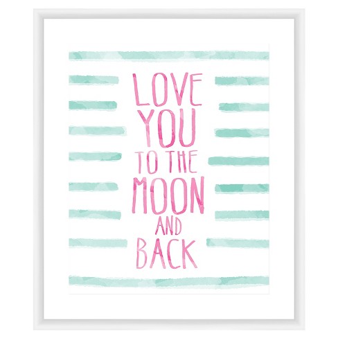 18 X 22 Love You To The Moon Back Single Picture Frame White Ptm Images Target