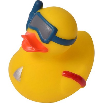 Evideco French Home Goods Cheerful Yellow Duck Bath Toy - Fun Squeaky, Safe for Babies 6M+, Phthalate-Free, Floats for Joyful Bathtime