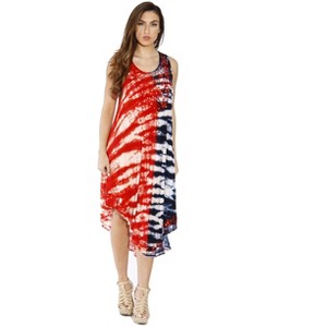 Riviera Sun American Flag Women's Summer Dress – Patriotic Swimsuit Cover-Up & Beach Vacation Outfit - 1 of 1