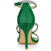 Allegra K Women's Rhinestone Ankle Strap Stiletto Heeled Sandals - 3 of 4
