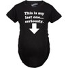 Maternity This Is My Last One Seriously Pregnancy T shirt Funny Announcement Tee - Crazy Dog Maternity T Shirt - 2 of 4