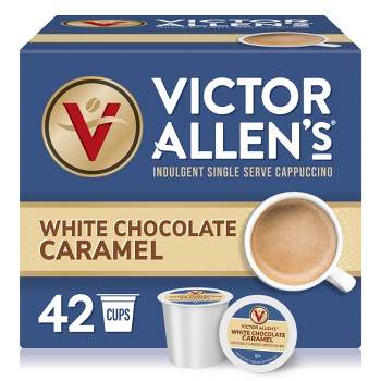 Victor Allen's Coffee White Chocolate Caramel Flavored Cappuccino Cups, 42 Ct