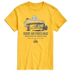 Men's IT: Welcome to Derry Welcome To Derry Air Force Short Sleeve Graphic T-Shirt - Yellow - Small - 1 of 4