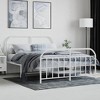 vidaXL Metal Bed Frame with Headboard and Footboard White 53.9 in.x74.8 in. Full - 3 of 4