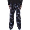 Seven Times Six Magic The Gathering Card Game Men's Allover Logo Pajama Pants Black - 4 of 4