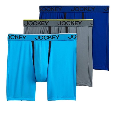 Jockey Men's Chafe Proof Pouch Microfiber 6" Boxer Brief - 3 Pack