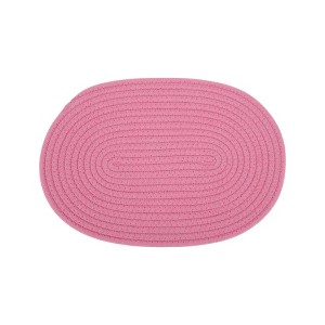 Unique Bargains Trivet Oval Rope Coaster Cotton Non-Woven Fabric 12.6"x8.66"x0.31" - 1 of 3