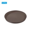 Unique Bargains Restaurant Home Bar Round Plastic Non-Slip Food Service Tray 2 Pcs - 3 of 4