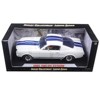 1965 Ford Mustang Shelby GT350R White w/Blue Stripes w/Carroll Shelby's Signature on the Roof 1/18 Shelby Collectibles - 3 of 3