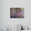 Claude Monet 'The Artist'S Garden At Giverny' Floating Brushed Aluminum Art - 3 of 4