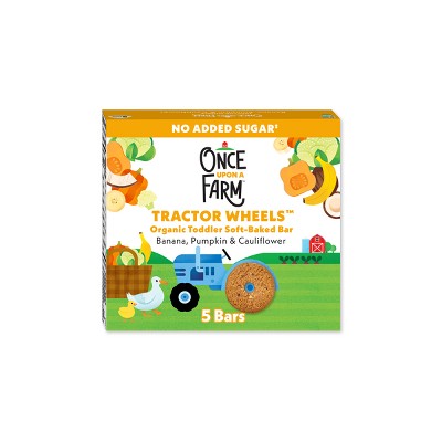 Once Upon a Farm Tractor Wheels Banana Pumpkin & Cauliflower Baby Snacks - 3.35oz