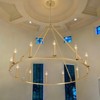 Rennnsan Evorith 47"W 12-Light Wagon Wheel Classic Dimmable Chandelier in Gold - 4 of 4