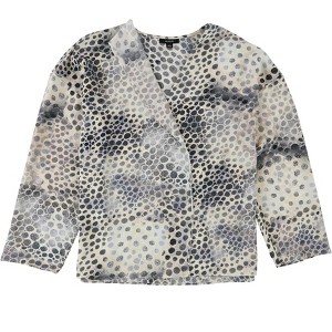 Alfani Womens Animal-Print Pullover Blouse - 1 of 2