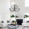 Baoure 52-Light Black Farmhouse Chandeliers, 71-in Vintage Candle Large Chandelier for Entryway Kitchen Island Foyer - 2 of 4