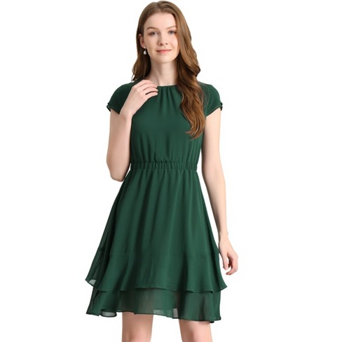 A-line dress with ruffles - Women's Clothing Online Made in Italy