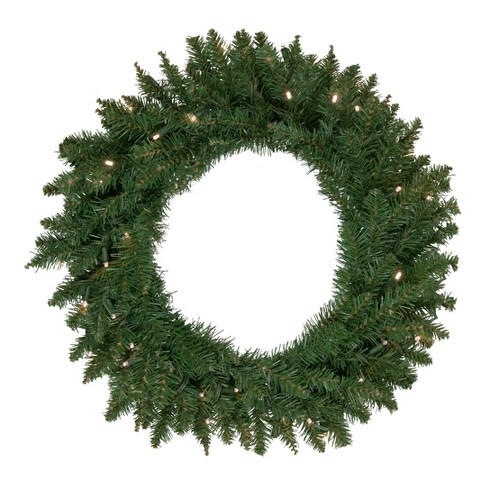 Northlight Pre-lit White Alaskan Pine Artificial Christmas Wreath, 36-inch,  Warm White Led Lights : Target