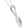 Pompeii3 14K 1/15ct Pave Star Of David Diamond Dangle Pendant - 2 of 4