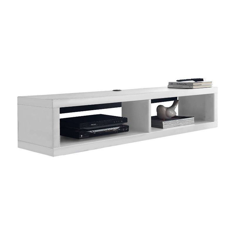 Wall Mounted Console TV Stand for TVs up to 50&#34; White - Martin Furniture, 5 of 6