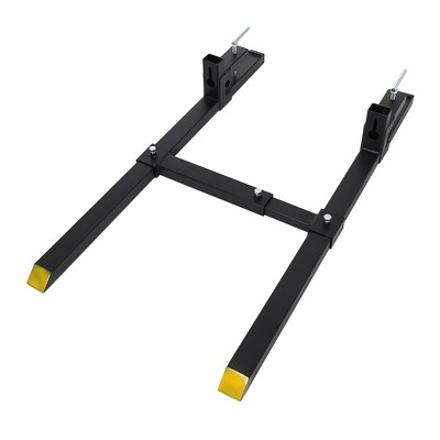 Clamp-on Pallet Forks, Tractor Bucket Pallet Forks, Heavy Duty Front Loader Forks for Skid Steer Tractor