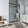 ONWITH 46 in. - 48 in. W x 72 in. H Sliding Framed Shower Door in Oil Rubbed Bronze with Clear Glass - 3 of 4