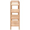 vidaXL Shoe Rack Brown Solid walnut wood Medium Shoe Rack Rectangular - 3 of 4