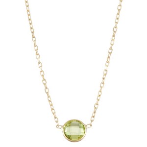 Designs By Gioelli 10K Yellow Gold Gemstone Station Necklace - 1 of 2