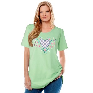 Woman Within Plus Size Graphic Tee - 1 of 4