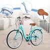 RISOKEYS 26"Inch 7 Speed Beach Cruiser Bike,Bikes,Adult City Bike with Dual V-Brake and Adjustable Seat, Cruiser Bikes for Women,Men - 2 of 4