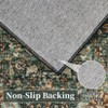 Vintage Area Rug Medallion Floral Print Washable Rugs Non Slip Soft Foldable Throw Rugs for Living Room Bedroom - 3 of 4