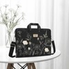 Laptop Bag for Women, 15 inch Computer Bag Compatible Messenger Shoulder Sleeve with Strap, Retro Flower - 2 of 4