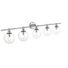 Elegant Lighting Jaelynn 5 light Black and Clear Bath Sconce - 2 of 4