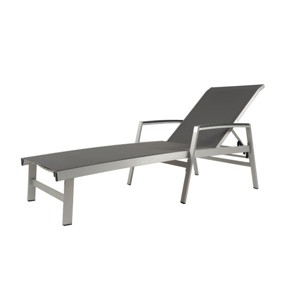 Outdoor Lounge Chairs with Adjustable Backrest and Mesh Seat, Chaise Lounge Chair for Patio or Poolside Comfort-Maison Boucle - 1 of 4