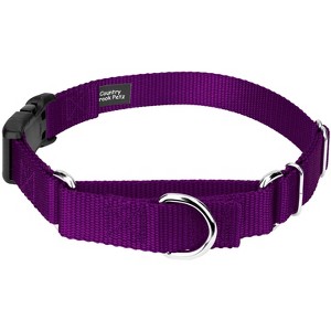 Country Brook Petz Heavy Duty Nylon Martingale Dog Collar with Deluxe Buckle - 30+ Vibrant Color Options - 1 of 4