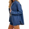Women's Demi Button-down Long Sleeve Top - BluIvy - 2 of 4