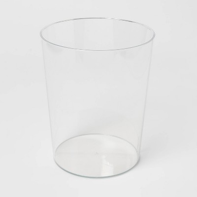 Solid Bathroom Wastebasket Clear - Room Essentials&#8482;