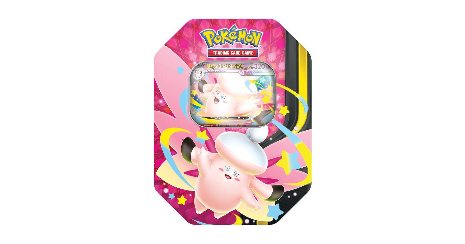 Pokémon Trading Card Game: Mega Moonlit Tin- Mega Clefable