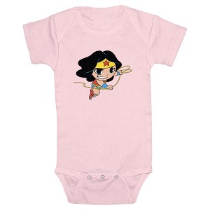 Infant's DC Super Friends Chibi Wonder Woman Attack Bodysuit - 1 of 3
