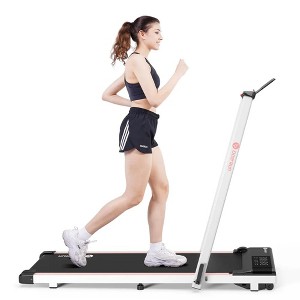 DeerRun Walking Pad Treadmill 3 in 1 Under Desk Treadmill, 3.0HP Low Noise Portable Treadmill for Home & Office - 1 of 4