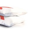 Deny Designs Standard April Lane Art Block Red Monogram X Microfiber Printed Pillow Sham - 3 of 3