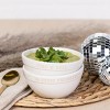 Totalee Gift Queso/Guac Bowls Set of 2 Ceramic White 13.5 oz - 2 of 2