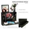 Wall Mounted Desk with Storage Shelves, Floating Desk with Foldable Tabletop, Space Saving Computer Writing Table for Home Office, 23.5 x 6 x 19.75 In - 4 of 4
